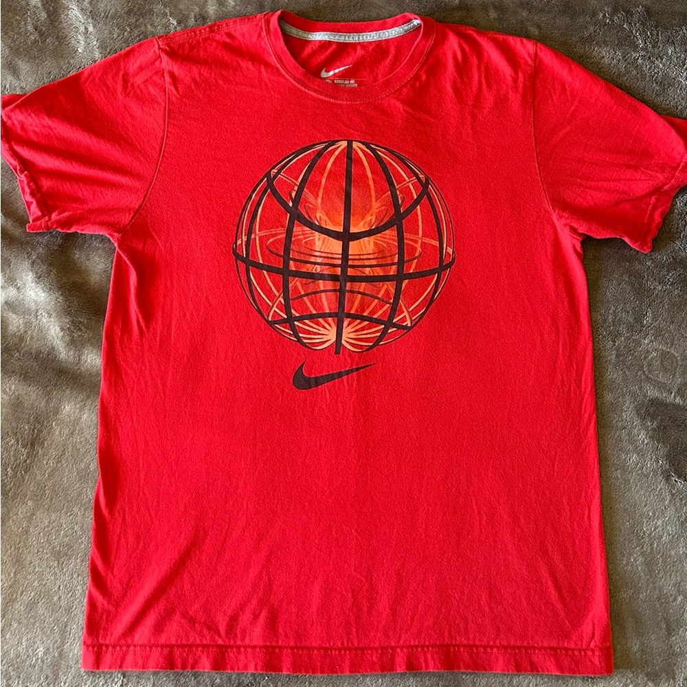 Nike Red Crew Neck Tee